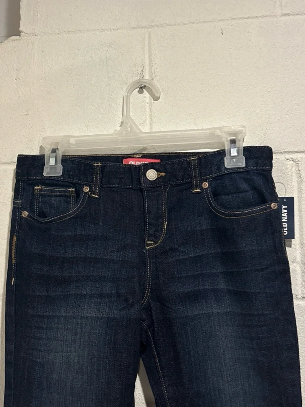 Old Navy girls boot cut jeans adjustable waist mid rise stretch plus size 10